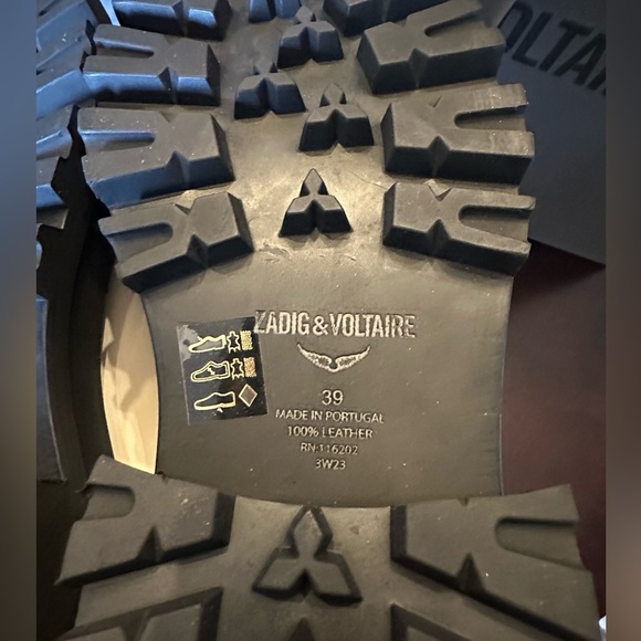 NIB Zadig & Voltaire Ride Chelsea Boot 39 Ice White US 8 - Picture 11 of 12